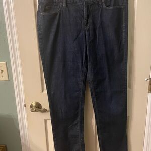 LOFT Modern Straight Jeans - Dark Blue